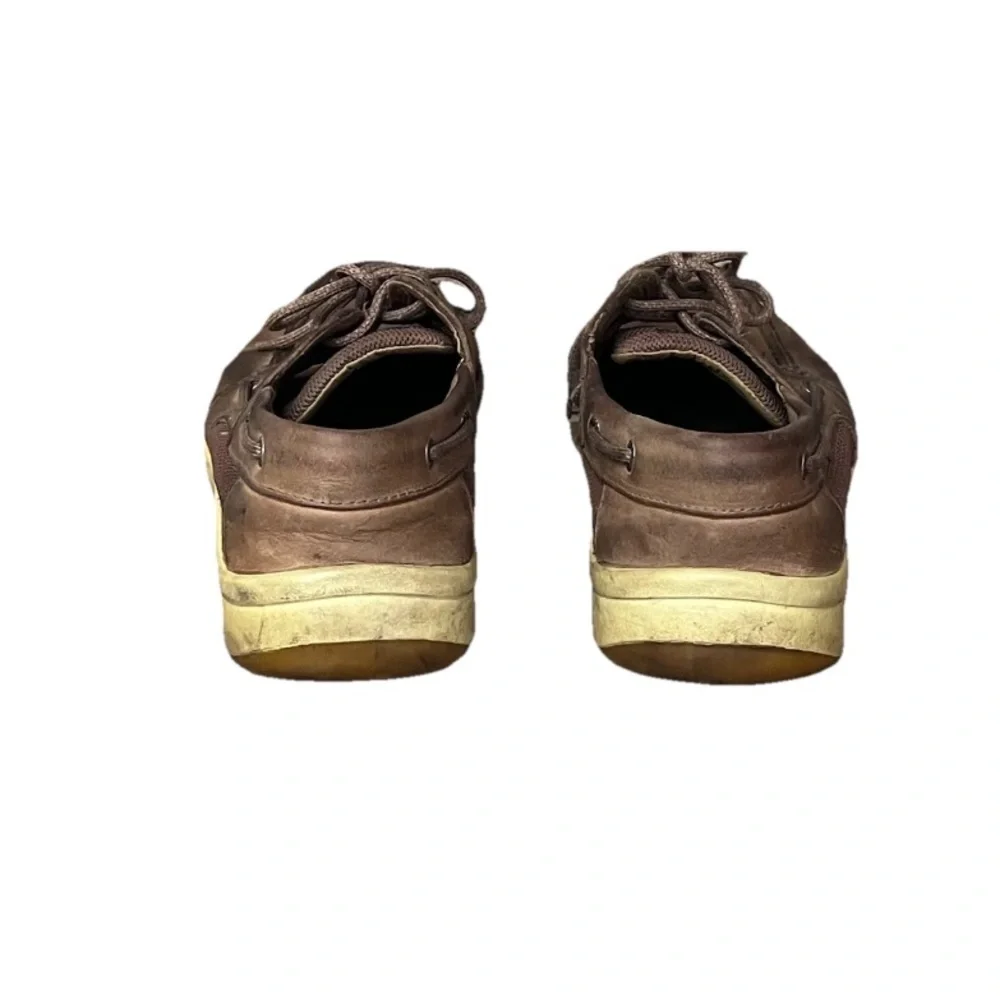 Sperry Top-Sider Men’s Boat Shoes Size 9.5 Brown Leather Nautical Preppy Casual